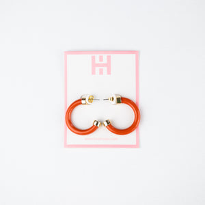 Mini Hoops - Burnt Orange