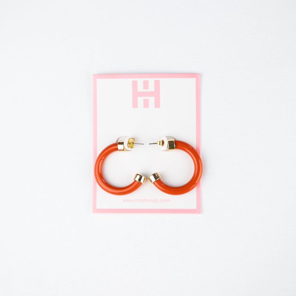 Mini Hoops - Burnt Orange