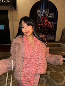 Pasadena Rose Crochet Scarf