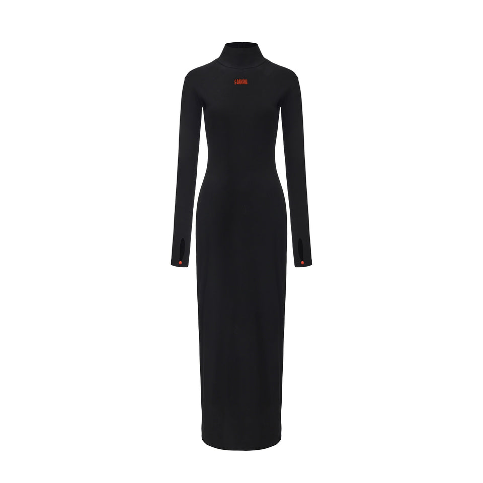 Lian High Neck Open Back Maxi Dress
