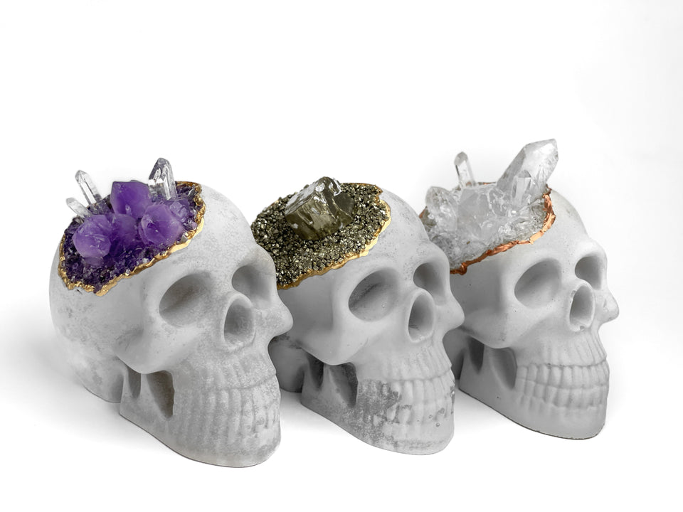 Pyrite Skull Head