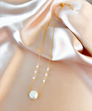 Coin Pearl Necklace
