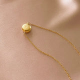 Gold Disc Layering Pendant