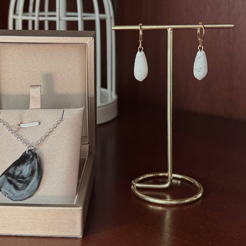 Olive Hoop Earrings