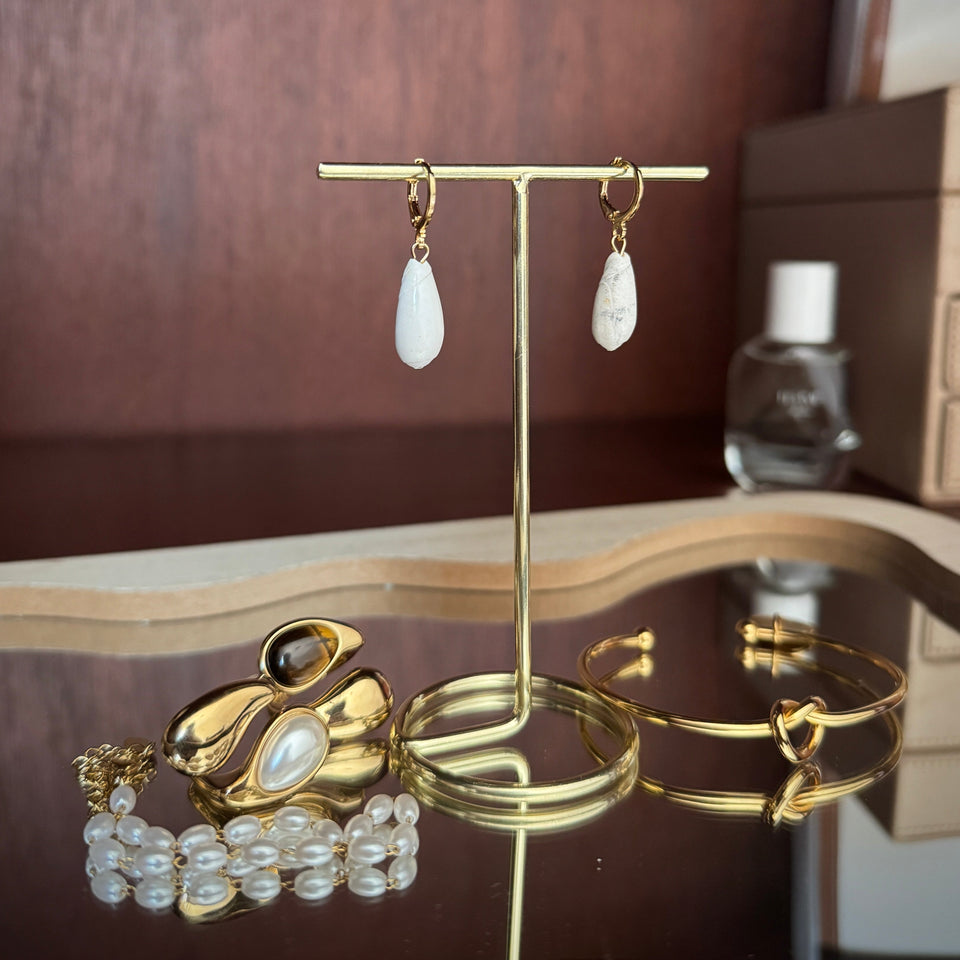 Olive Hoop Earrings