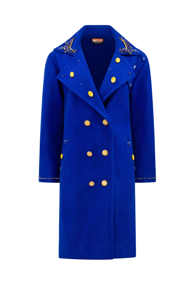 Ilya Indigo Wool Coat