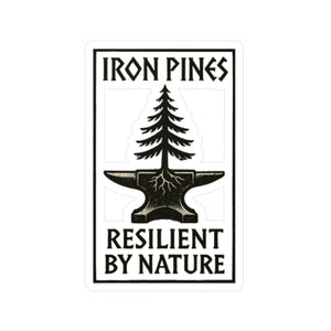 Iron Pines Logo Sticker – Durable Vinyl with Purpose