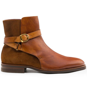 45-600-CGN Jodphur Italian Calfskin Boot, Cognac