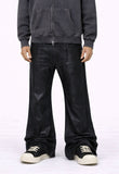 WIDEBOY WAXED FLARE DENIM