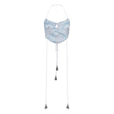 Dong Cropped Reversible Apron Top Periwinkle/Blue