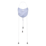 Dong Cropped Reversible Apron Top Periwinkle/Blue