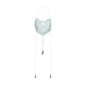 Dong Cropped Reversible Apron Top Jade Blue