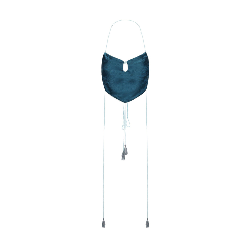 Dong Cropped Reversible Apron Top Elixir Blue