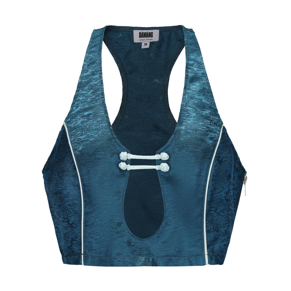 Bu Sleeveless Top Forest Blue