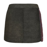 Dan Denim Patch Mini Skirt