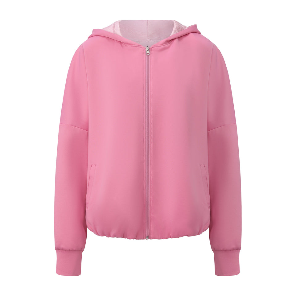 Lin Reversible Hoodie Pink