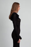 Madonna Lace Knit Ruffled Dress