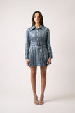 Michelle Sequin Denim Mini Dress