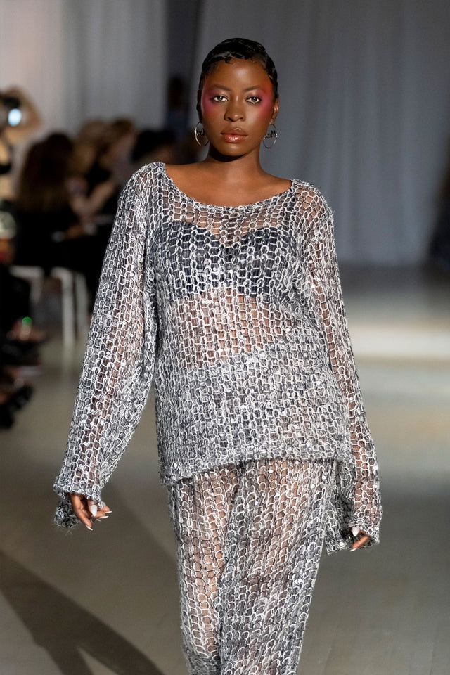 Naomi Sequin Two-Piece Skirt Set
