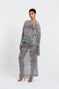 Naomi Sequin Two-Piece Skirt Set