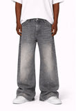 SLATE WIDEBOY SPLATTER DENIM