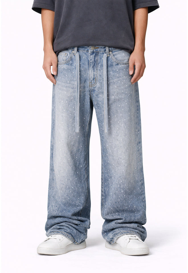 AZUL RHINESTONE DENIM
