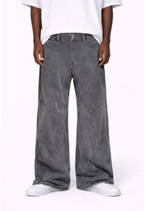 GREY PANEL DENIM
