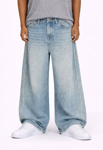 WIDEBOY STRIPED DENIM