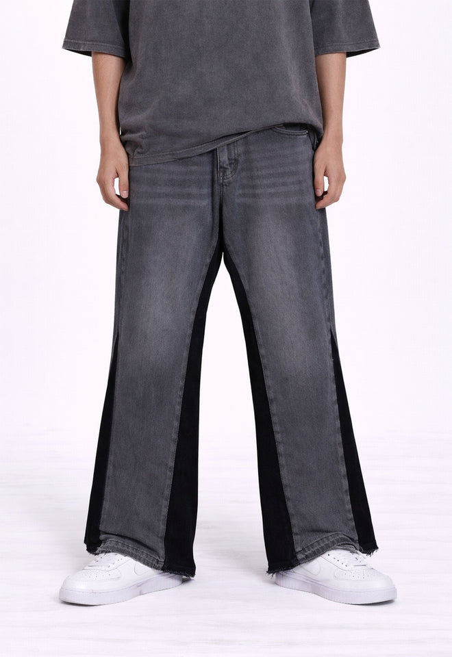 CHARCOAL SPLIT DENIM