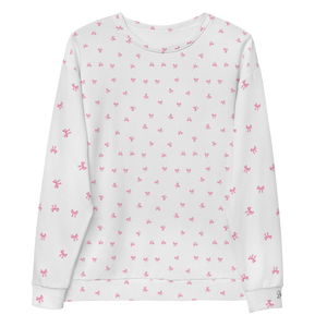 PETIT BOW SWEATSHIRT • WHITE