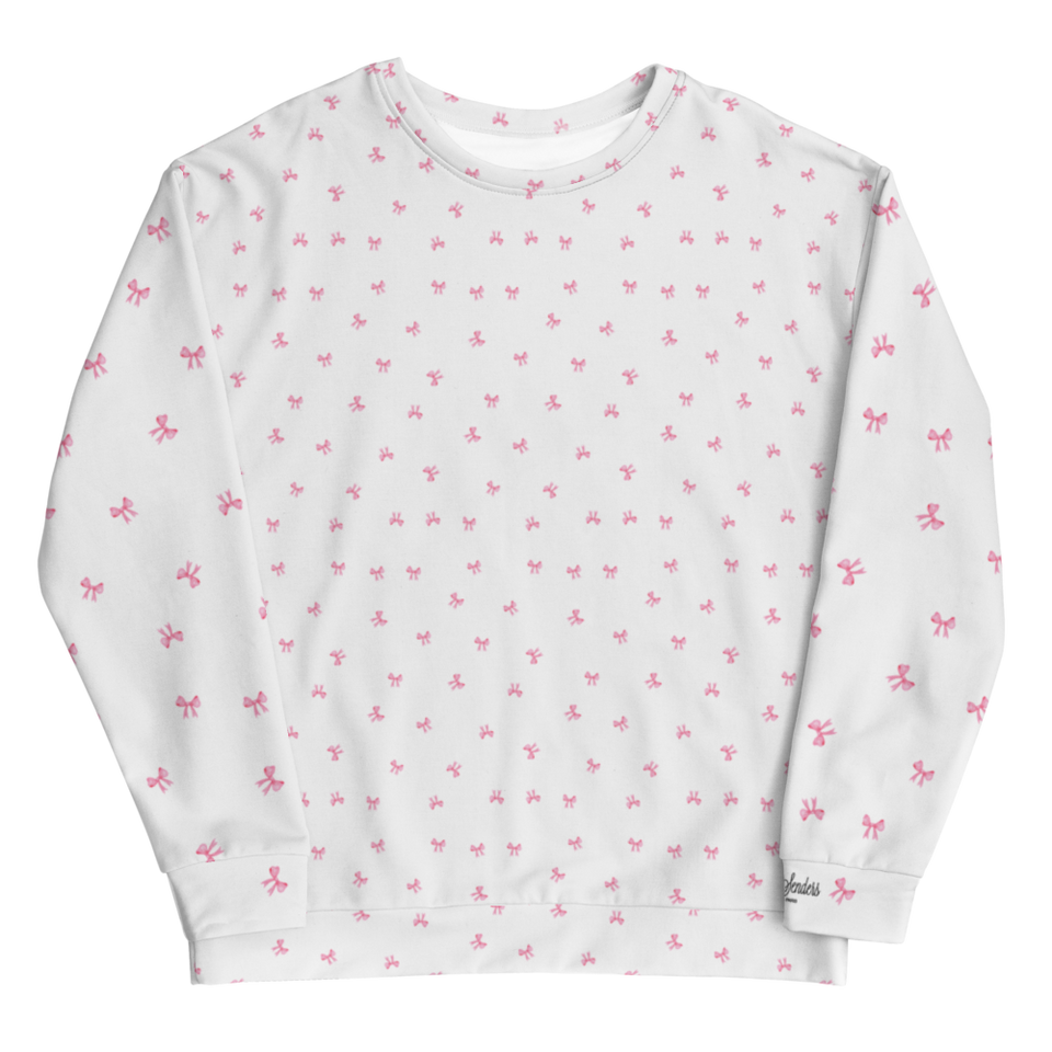 PETIT BOW SWEATSHIRT • WHITE