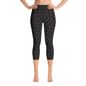 PETIT BOW CAPRI LEGGINGS • BLACK