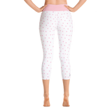PETIT BOW CAPRI LEGGINGS • WHITE