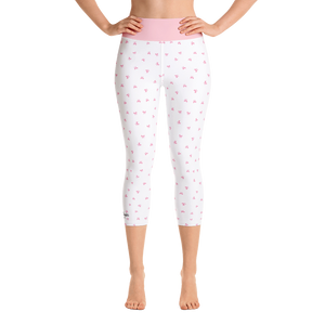 PETIT BOW CAPRI LEGGINGS • WHITE