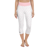 PETIT BOW CAPRI LEGGINGS • WHITE