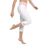 PETIT BOW CAPRI LEGGINGS • WHITE