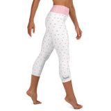 PETIT BOW CAPRI LEGGINGS • WHITE