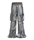 METTALIC FLOW CARGO PANTS