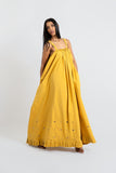 Paola Mustard Bohemian Maxi Dress