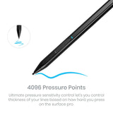 Pencil X – For Microsoft Surface Devices Supporting MPP Protocol - Black