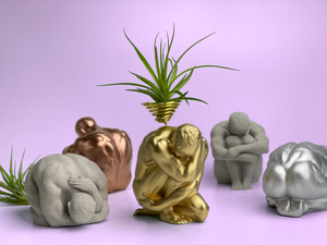 MALE BODY AIR PLANT HOLDER