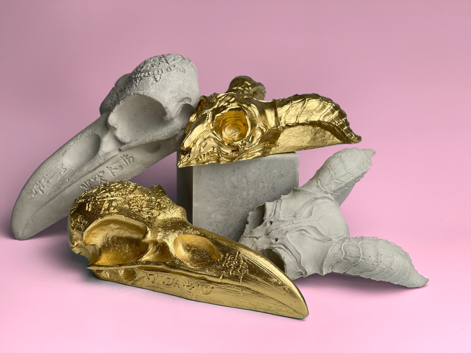 GOTHIC RAVEN SKULL