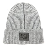 God's Work Premium Leather Patch Beanie