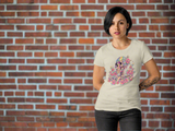 Painted Colorful Skull Graphic Tee