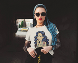 Vintage Tattoo's Are Trashy Pin Up Slim Fit Graphic Tee