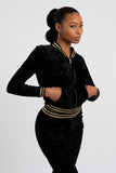 Royalty Velour Black Tracksuit