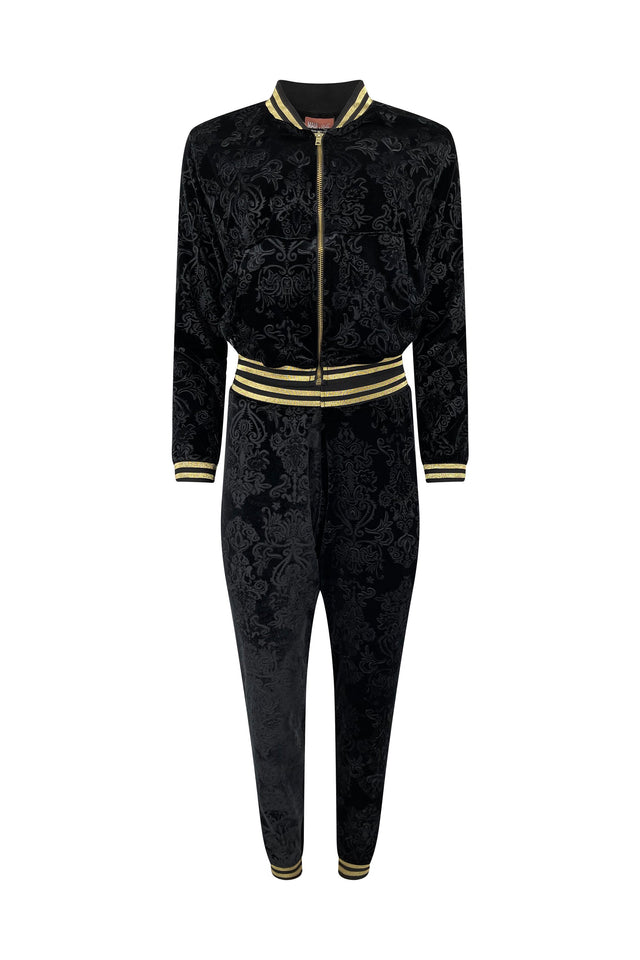 Royalty Velour Black Tracksuit