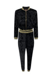 Royalty Velour Black Tracksuit