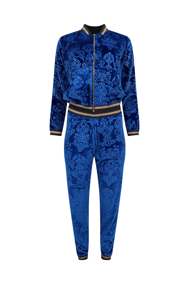 Royalty Velour Sapphire Tracksuit