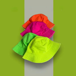 Fluorescent Bucket Summer Hat - Wear with style
